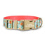 Orange Paradise Personalized Dog Collar with Leas & Bow tie Set - iTalkPet