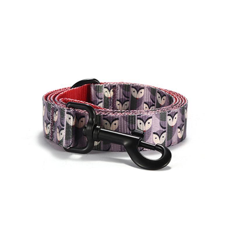 Owls Personalized Dog Collar with Leas & Bow tie Set - iTalkPet