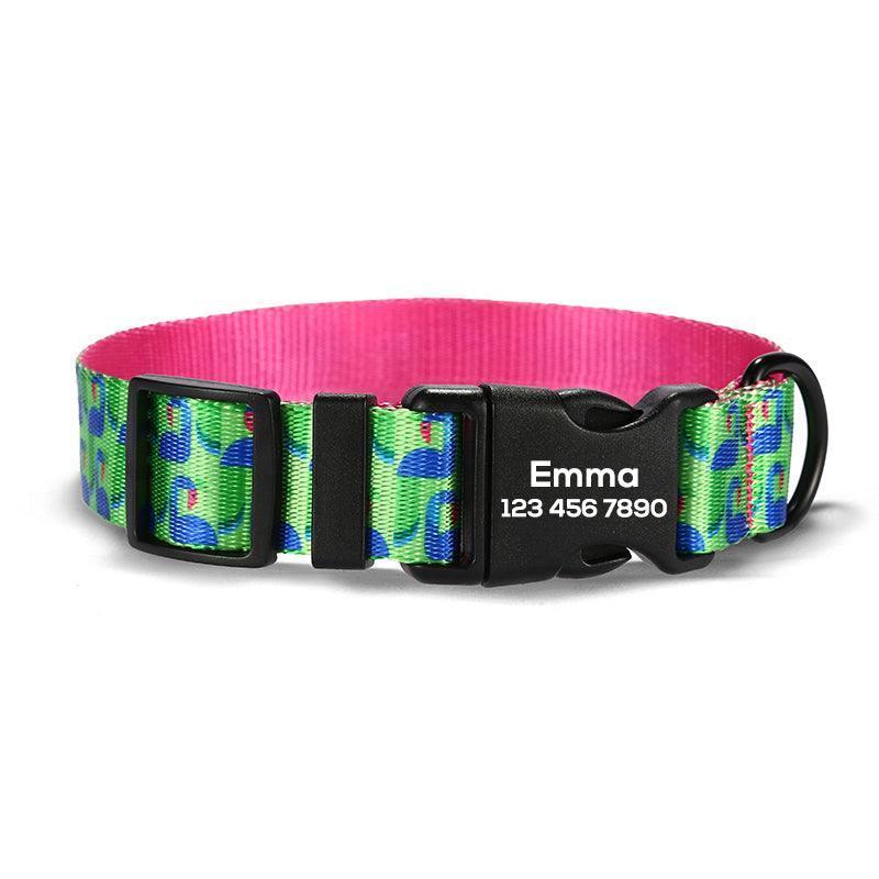Peacock Personalized Dog Collar with Leas & Bow tie Set - iTalkPet