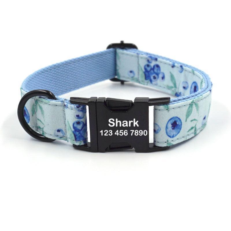 Personalized Pet Collars - Print Custom Dog Collar with Leash Set - iTalkPet