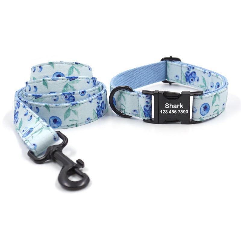 Personalized Pet Collars - Print Custom Dog Collar with Leash Set - iTalkPet