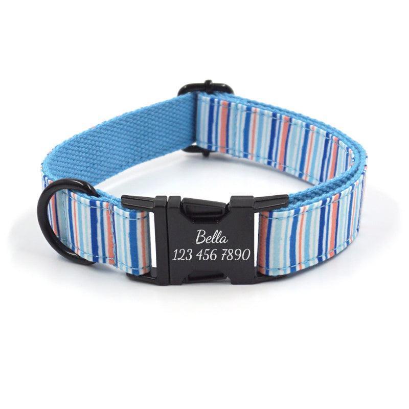 Personalized Pet Collars - Print Custom Dog Collar with Leash Set - iTalkPet