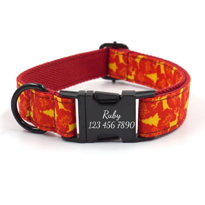 Personalized Pet Collars - Print Custom Dog Collar with Leash Set - iTalkPet