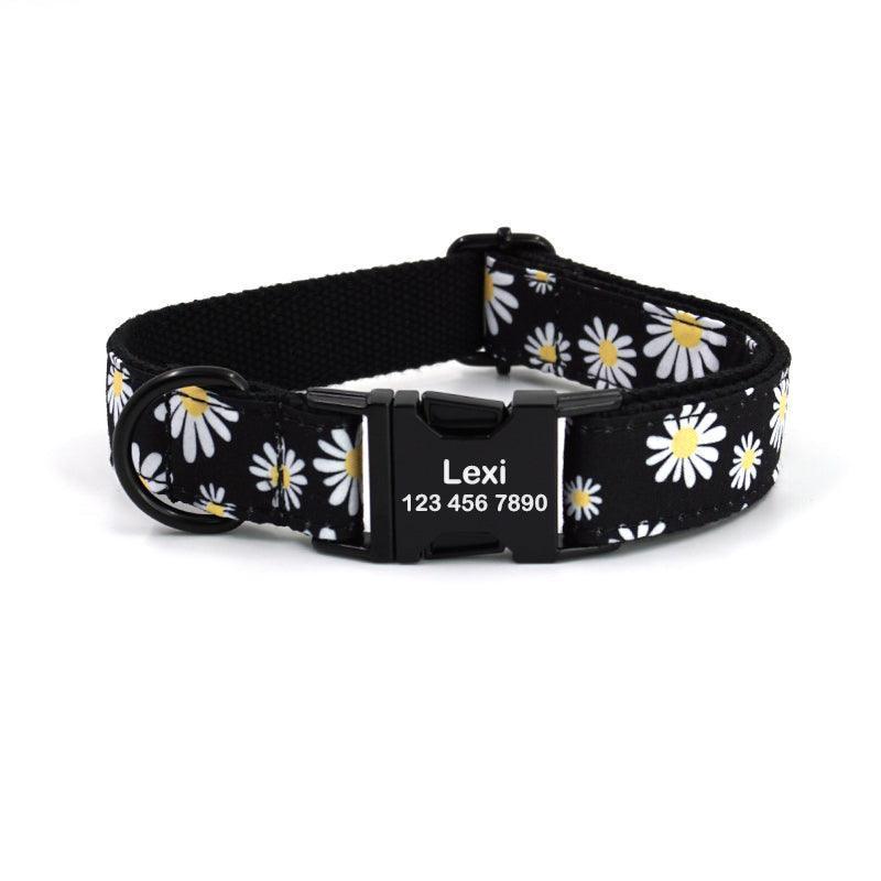 Personalized Pet Collars Print Custom Dog Collar With Leash Set Personalized pet collars print custom dog collar with leash set