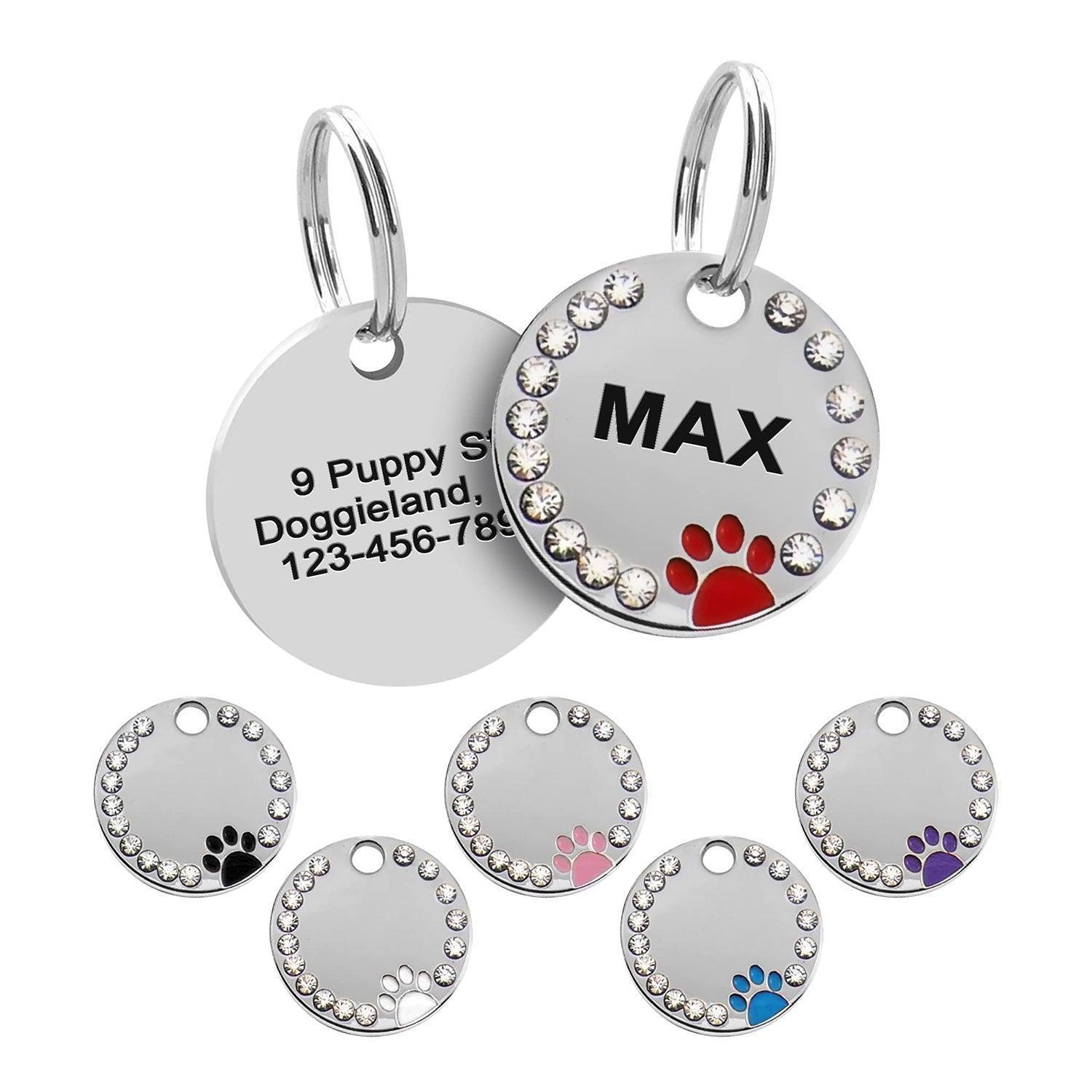 Personalized Pet ID Tag Stainless Steel Custom Name Tag - iTalkPet