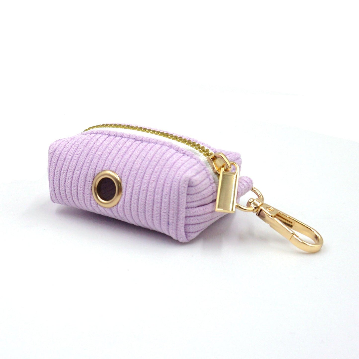 Pink Purple Stripe Velvet Personalized Dog Collar Leash Harness Bowtie Poop Bag Set - iTalkPet