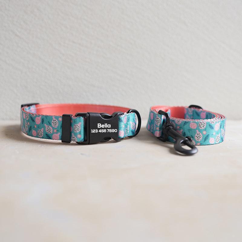 Pitaya Personalized Dog Collar with Leas & Bow tie Set - iTalkPet