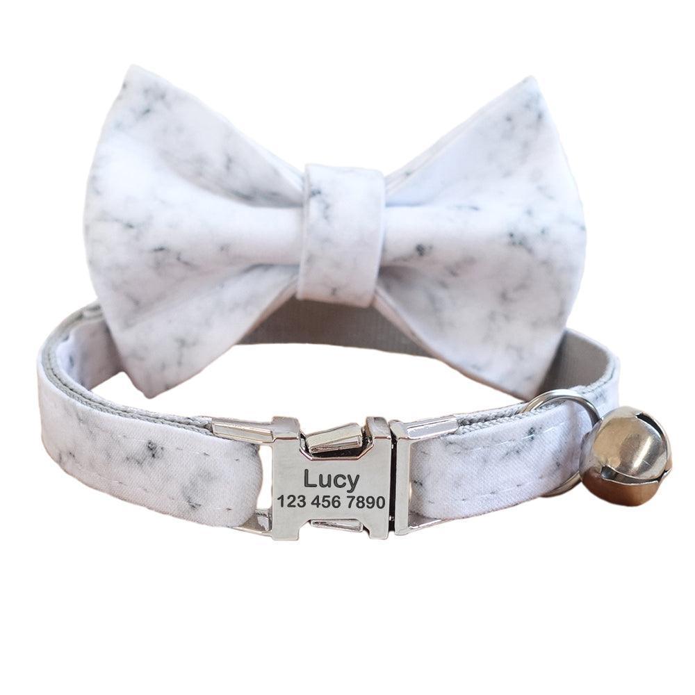 Print National Adjustable Personalized Cat Collar With Bell - iTalkPet