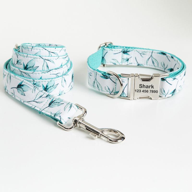 Print Personalized Dog Collars with Leash Set - iTalkPet