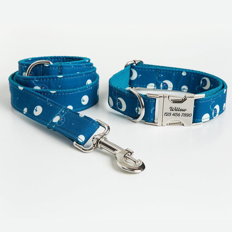 Print Personalized Dog Collars with Leash Set - iTalkPet