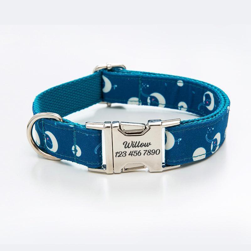 Print Personalized Dog Collars with Leash Set - iTalkPet