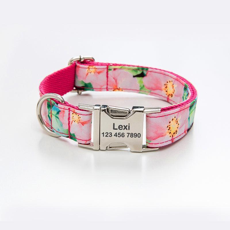 Print Personalized Dog Collars with Leash Set - iTalkPet