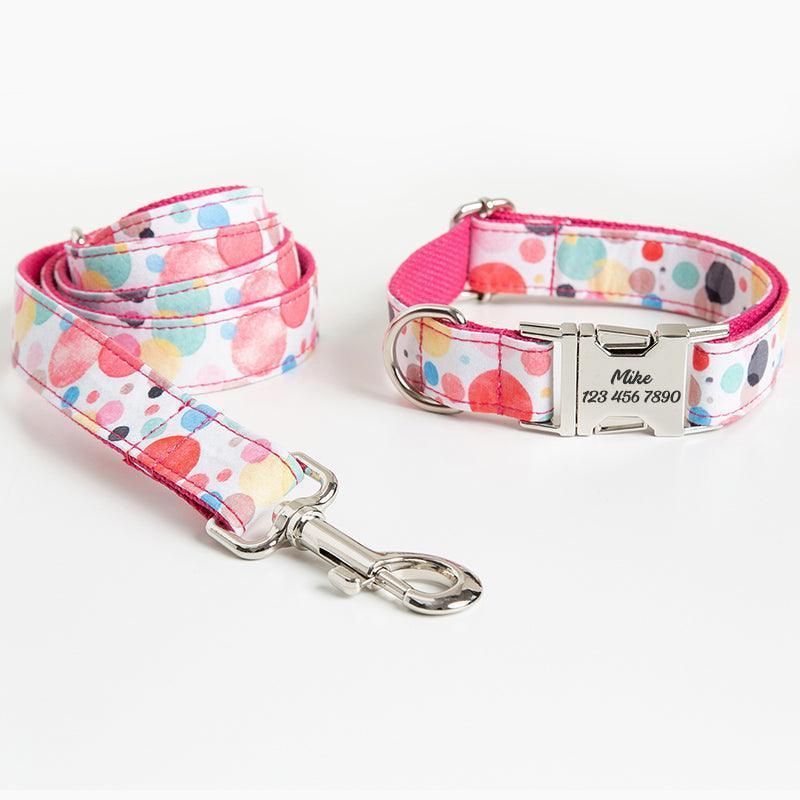 Print Personalized Dog Collars with Leash Set - iTalkPet