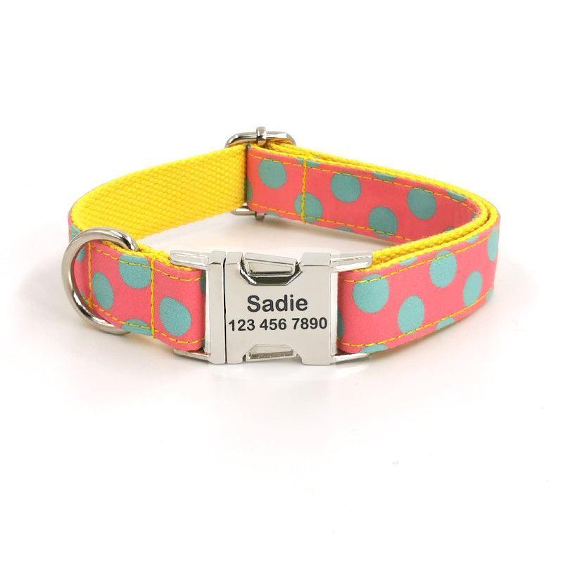 Print Personalized Dog Collars with Leash Set - iTalkPet