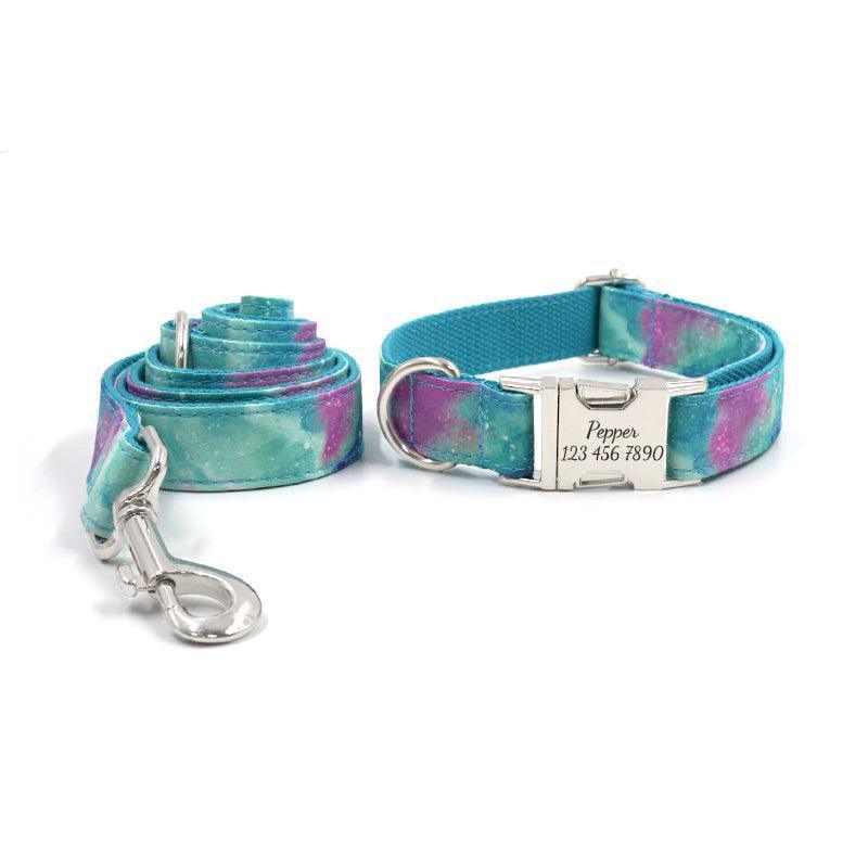 Print Personalized Dog Collars with Leash Set - iTalkPet