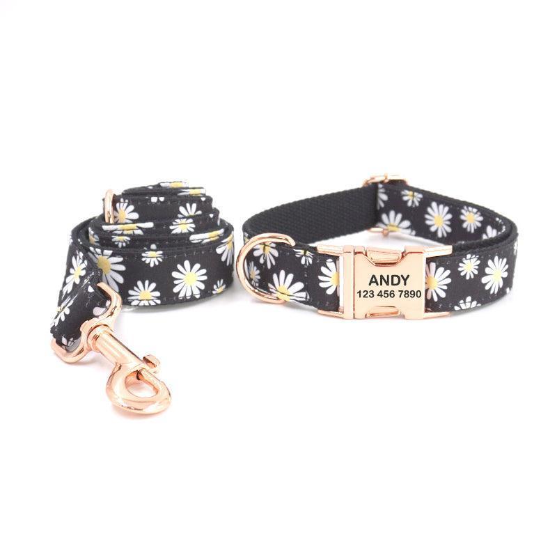 Print Personalized Pet Collars - Custom Dog Collar with Leash Set - iTalkPet