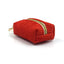 Red Stripe Velvet Personalized Dog Collar Leash Harness Bowtie Poop Bag Set - iTalkPet