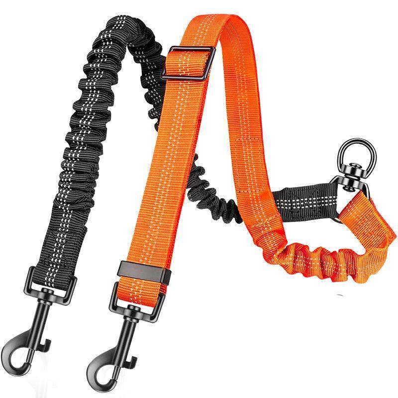 Reflecting Adjustable Double Dog Leash - iTalkPet