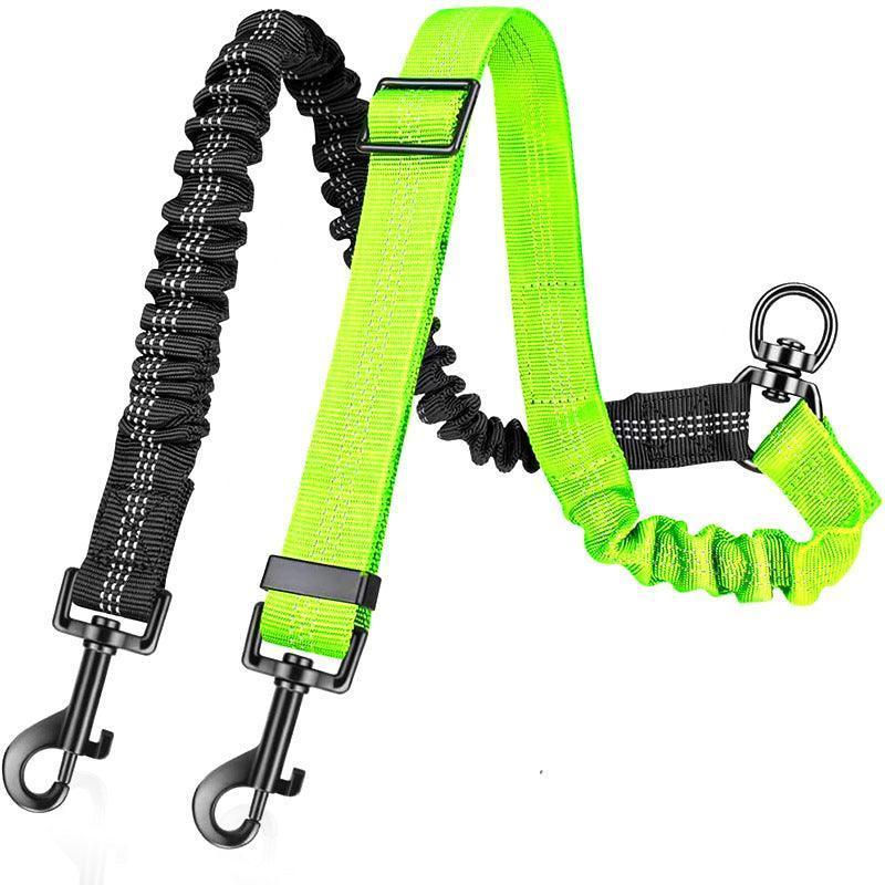 Reflecting Adjustable Double Dog Leash - iTalkPet