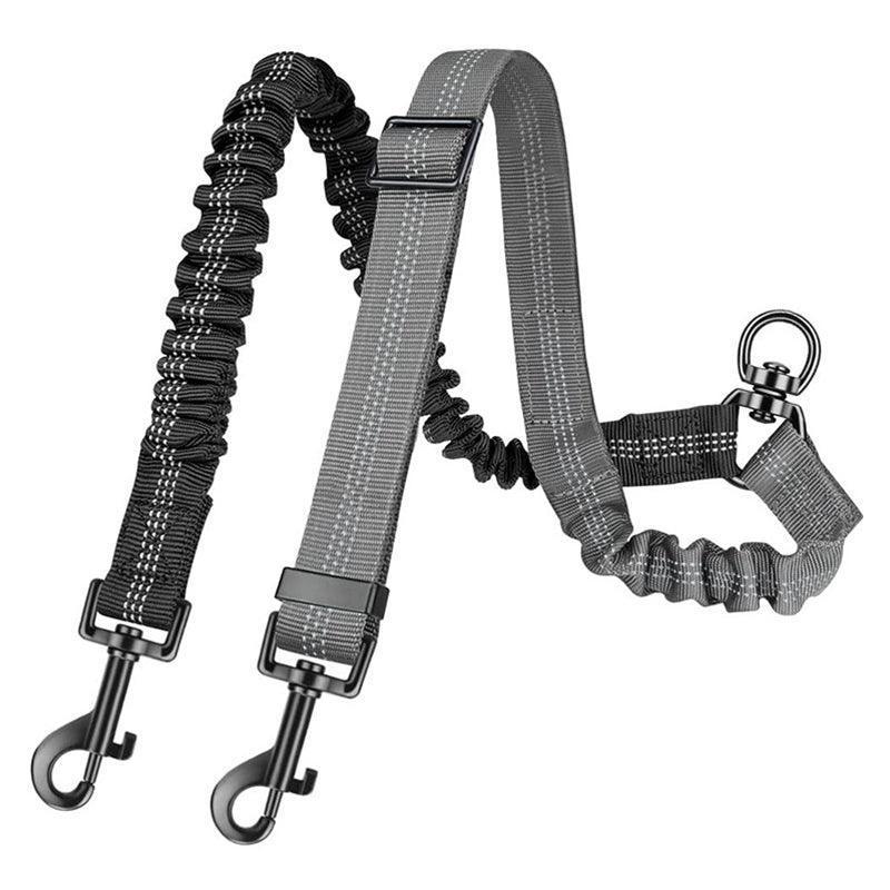 Reflecting Adjustable Double Dog Leash - iTalkPet