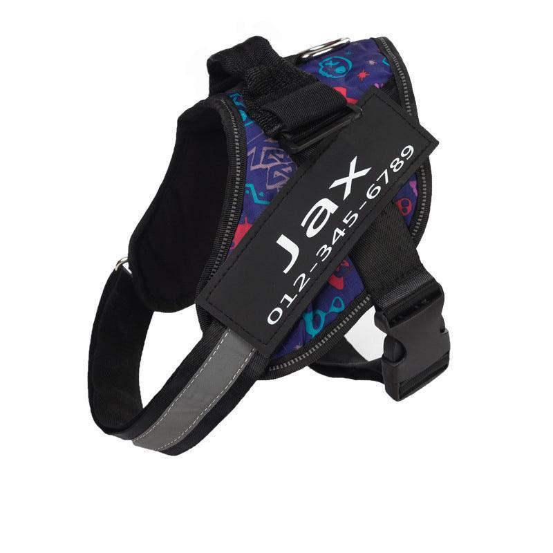 Reflective Breathable Adjustable Pet Harness Custom Dog Harness NO PULL - iTalkPet