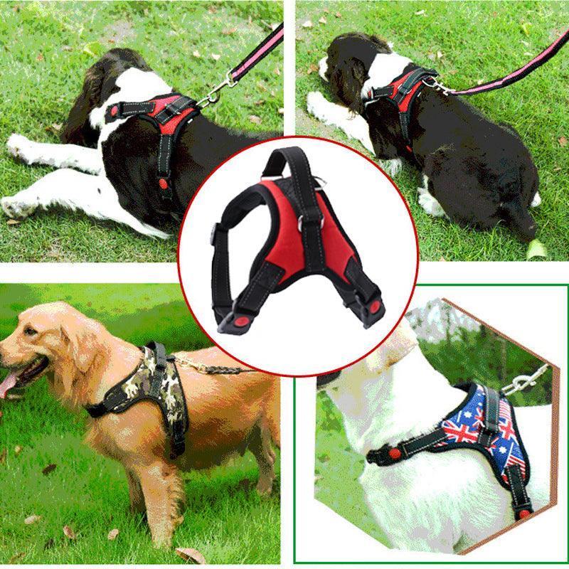 Reflective No Pull Dog Vest Harness Adjustable Front Clip Vest Harness - iTalkPet