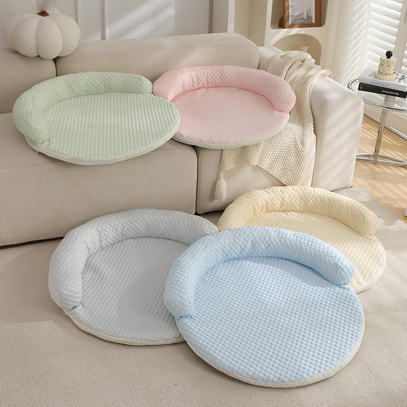 Round Pet Cool Mat Summer Cool Dog Bed - iTalkPet
