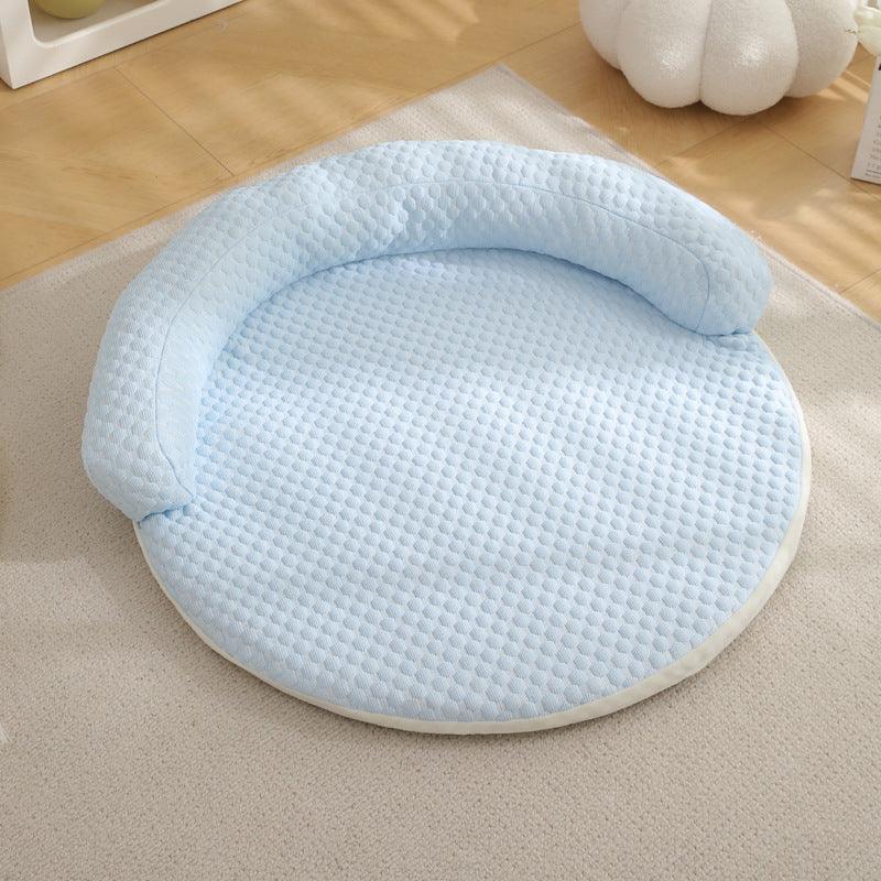 Round Pet Cool Mat Summer Cool Dog Bed - iTalkPet