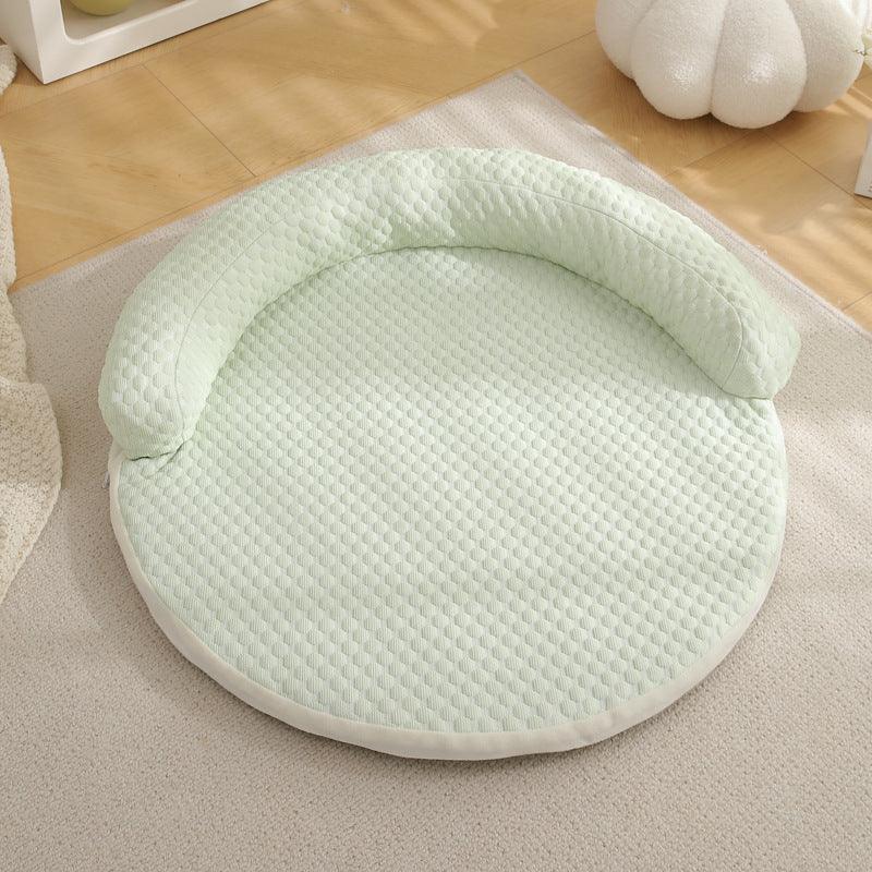 Round Pet Cool Mat Summer Cool Dog Bed - iTalkPet