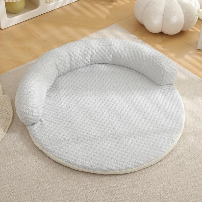 Round Pet Cool Mat Summer Cool Dog Bed - iTalkPet