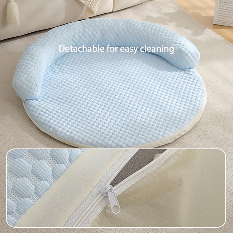 Round Pet Cool Mat Summer Cool Dog Bed - iTalkPet