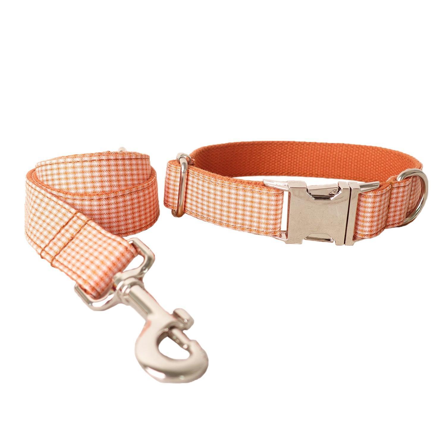 Small Grid Soft Personalized Dog Collar Set - iTalkPet