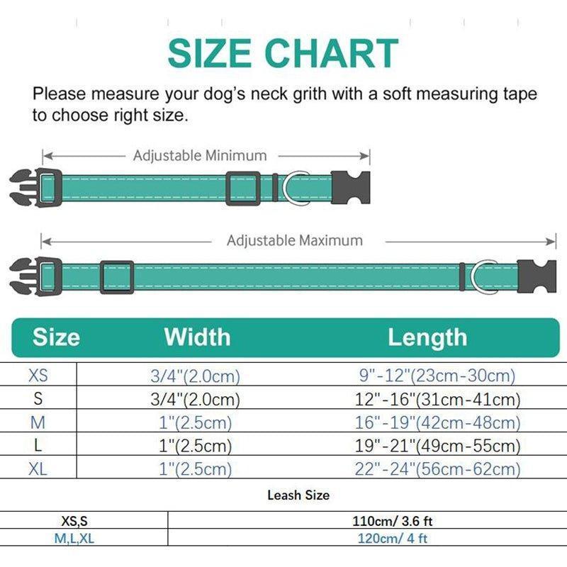 Small Grid Soft Personalized Dog Collar Set - iTalkPet