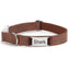 Soft Leather Transparent Buckle Custom Engraving Dog Collar - iTalkPet