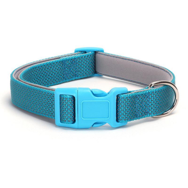 Soft Reflective Adjustable Dog Collar with Colorful Buckle - iTalkPet