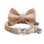 Solid Color Adjustable Personalized Cat Collar With Removable Bell & Bowtie - iTalkPet