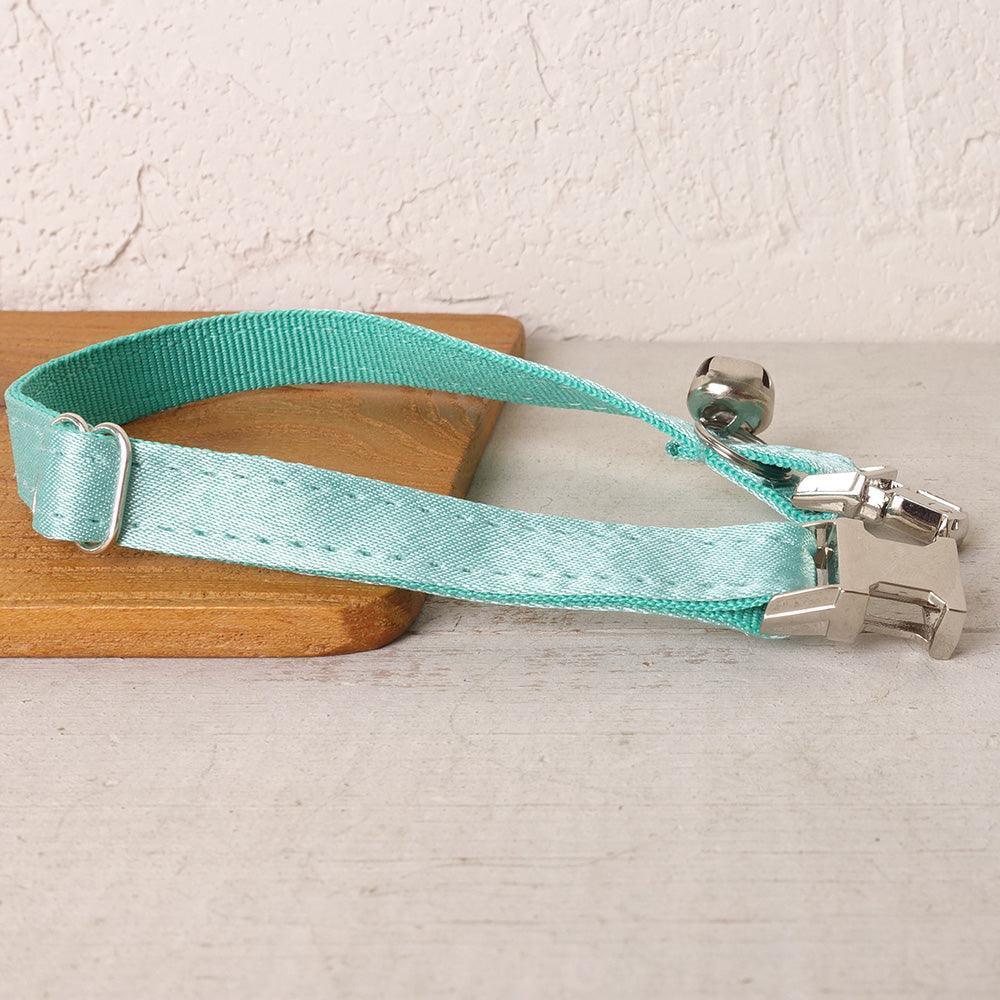 Solid Color Adjustable Personalized Kitten Collar With Bell - iTalkPet