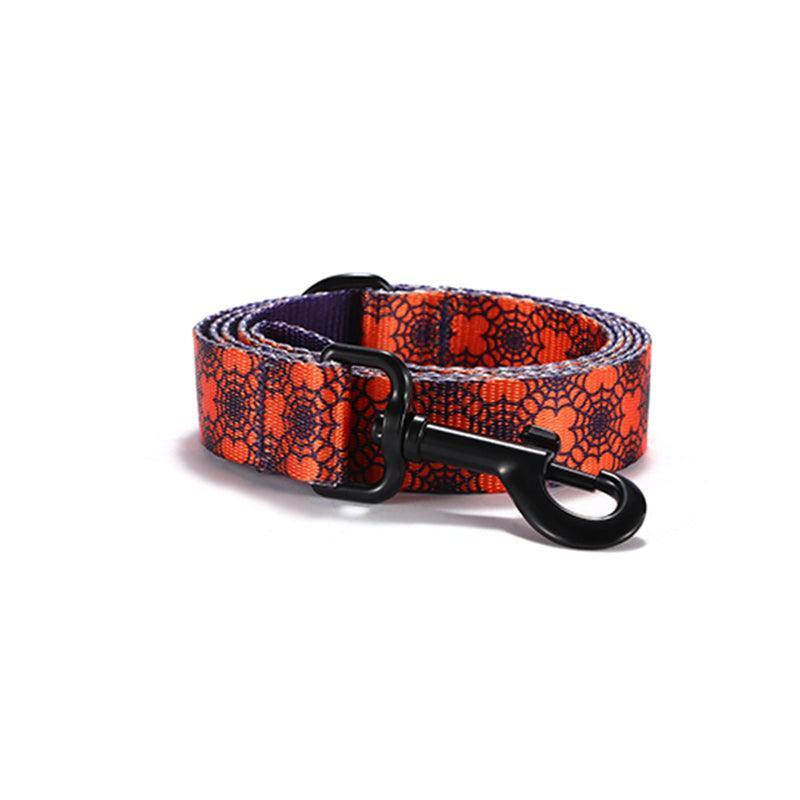 Spider Web Personalized Dog Collar with Leas & Bow tie Set - iTalkPet