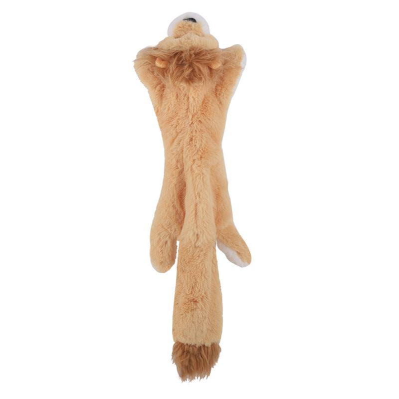 Squeak Cute Animal No Stuffing Plush Dog Chew Toys - iTalkPet