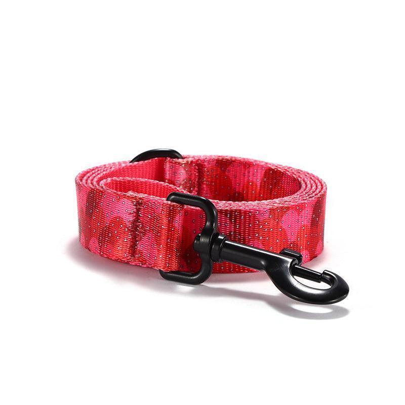 Strawberry Personalized Dog Collar with Leas & Bow tie Set - iTalkPet