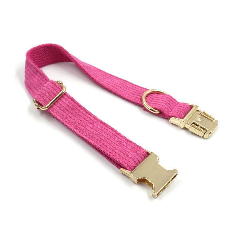 Stripe Velvet Personalized Dog Collar - iTalkPet