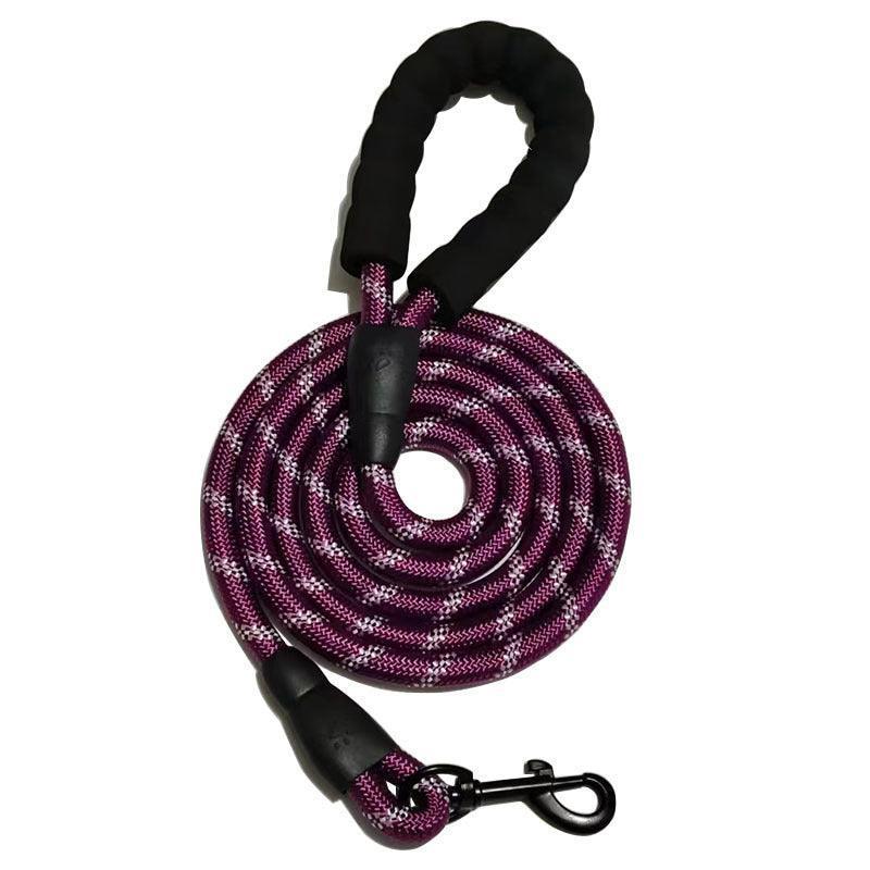 Strong Dog Leash with Comfortable Padded Handle and Highly Reflective Threads - iTalkPet