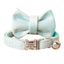 Velvet Adjustable Personalized Cat Collar With Removable Bell & Bowtie - iTalkPet