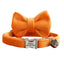 Velvet Adjustable Personalized Cat Collar With Removable Bell & Bowtie - iTalkPet