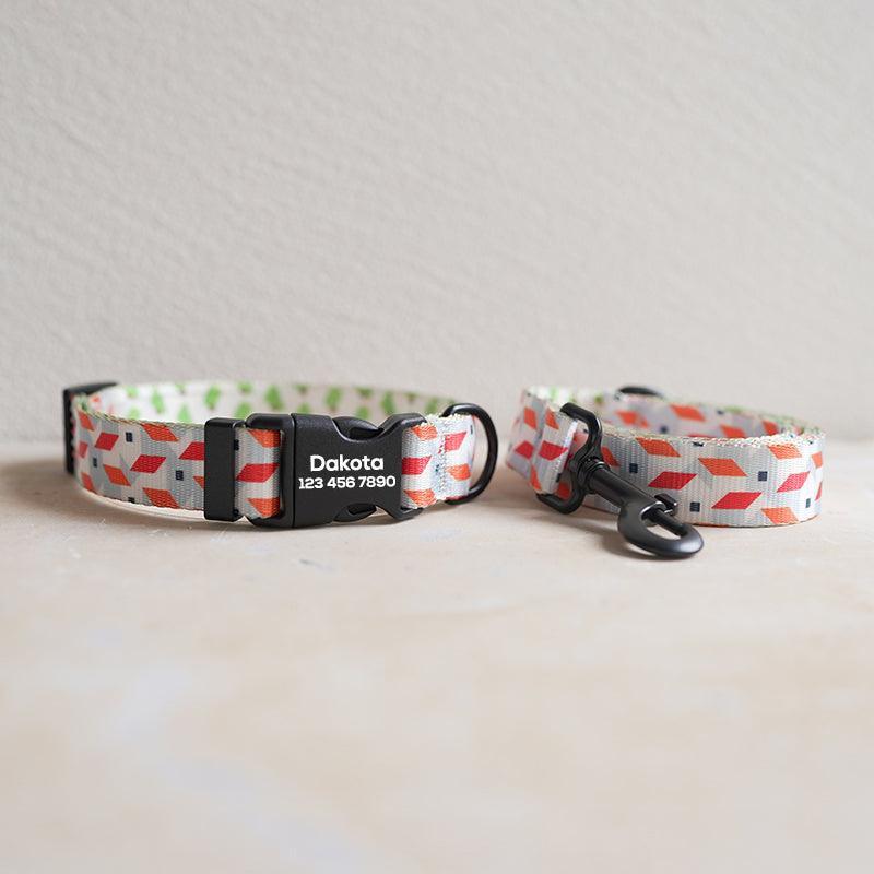 Village Personalized Dog Collar with Leas & Bow tie Set - iTalkPet