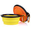 2 Pack Collapsible Portable Pet Feeding Watering Dish with Carabiners - iTalkPet
