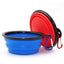 2 Pack Collapsible Portable Pet Feeding Watering Dish with Carabiners - iTalkPet