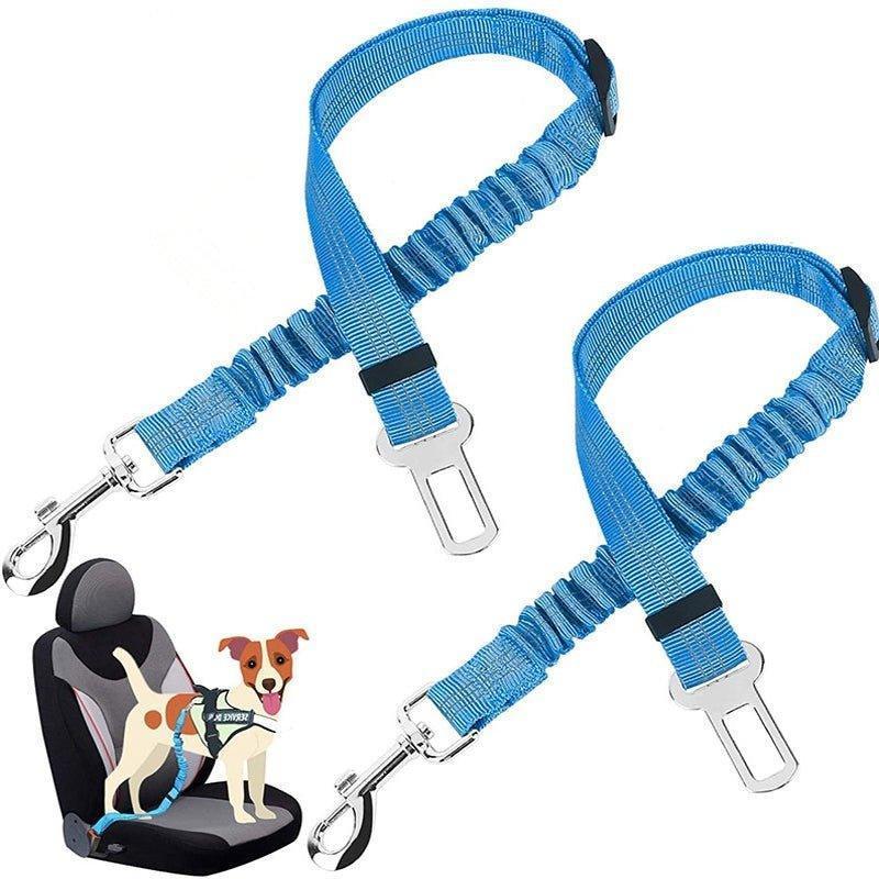 2 Pack Dog Seat Belt Car Leash Adjustable Elastic Reflective Pet Safety Seatbelt - iTalkPet