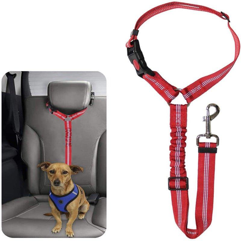 2 Packs Adjustable Nylon Fabric Dog Restraints Vehicle Seatbelts - iTalkPet