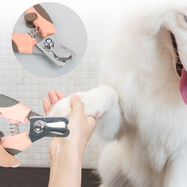 2 PCS Pet Nail Clippers Trimmer with Safety Guard to Avoid Over Cutting Nails - iTalkPet